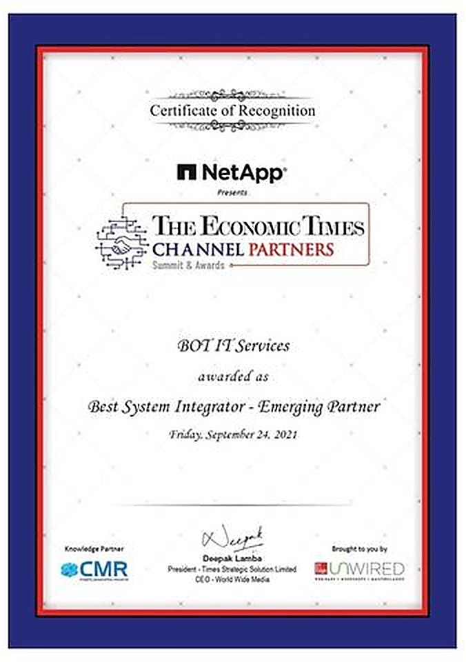 ET Channel Partners Best System Integrator